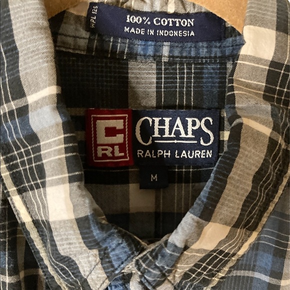 Men’s Blue Stripes Short Sleeves Shirt - Picture 3 of 5